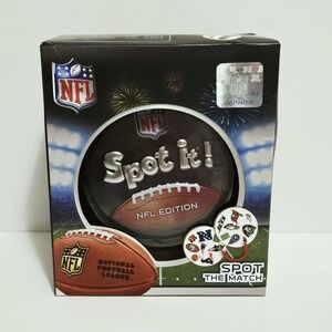 Spot It! NFL Edition Card Game Spot The Match Collectible Tin New Sealed
